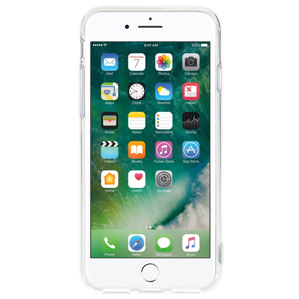 Til iPhone 7 / 8 4.7 tommer / SE (2020) / SE (2022) 2.0mm tykkelse Anti-Drop Bagcover Vandmærkefri Gennemsigtigt TPU Telefoncover