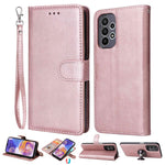 For Samsung Galaxy A23 5G (Global Version) / 4G KT Leather Series-3 Detachable Phone Case PU Leather Stand Wallet Folio Flip Cover with Strap