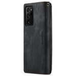 For Samsung Galaxy Note20 Ultra 4G / 5G Phone Cases with Strap CASEME C30 Zipper Multiple Card Holder PU Leather Cover