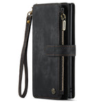For Samsung Galaxy Note 10 Plus 5G / 4G Phone Cases with Strap CASEME C30 Zipper Multiple Card Holder PU Leather Cover