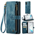 Samsung Galaxy Note 10 5G / 4G mobilskal med Rem CASEME C30 Dragkedja Flera Korthållare PU Läderfodral