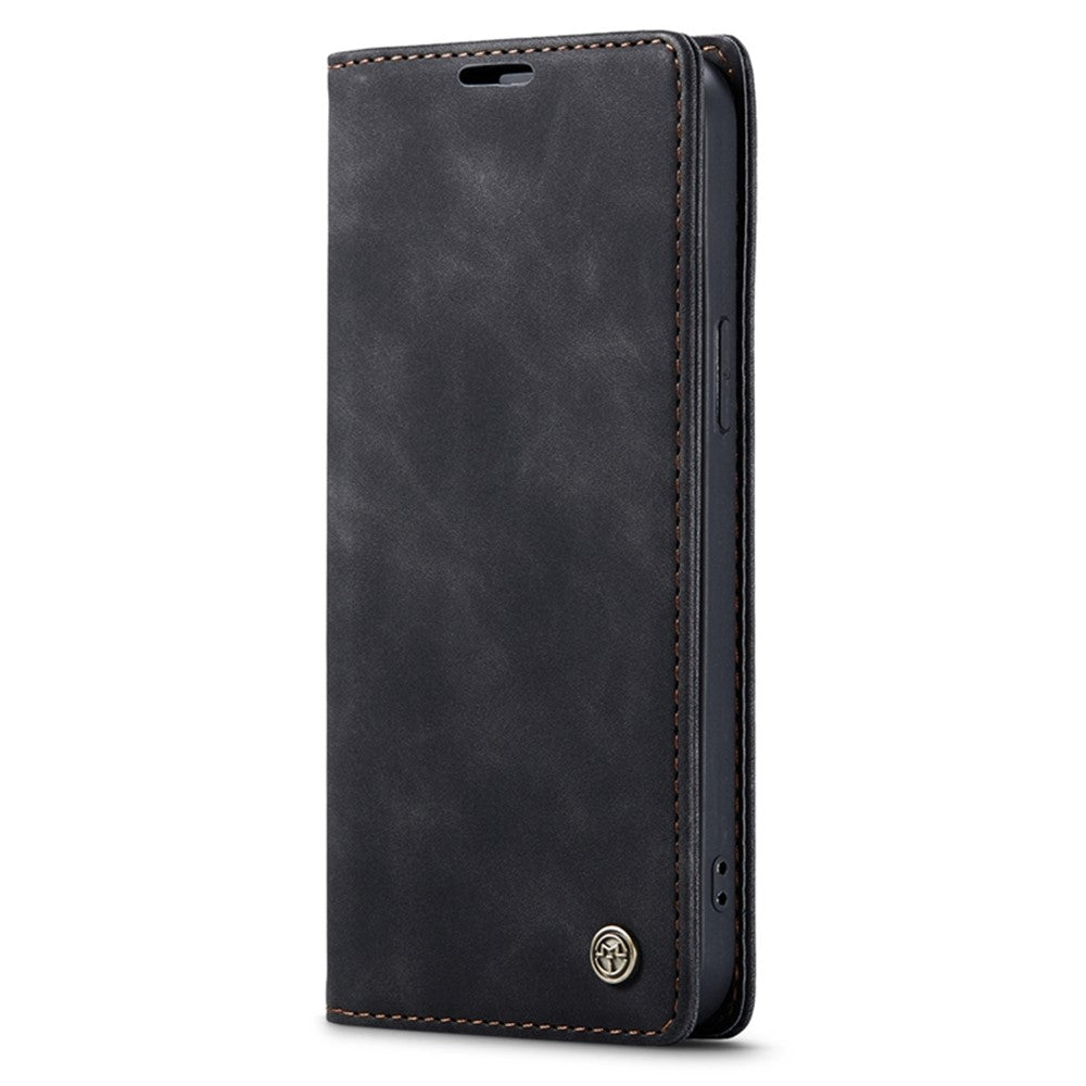 CASEME 013 Series Flip Wallet Case for iPhone 14 Pro Max 6.7 inch, Magnetic Auto-absorbed Stand Drop-proof PU Leather Phone Cover