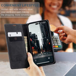 CASEME 013 Series Flip Wallet Case for iPhone 14 Pro Max 6.7 inch, Magnetic Auto-absorbed Stand Drop-proof PU Leather Phone Cover