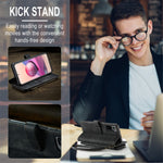 For Xiaomi Poco M5s 4G / Redmi Note 10 4G / Redmi Note 10S 4G Phone Cases with Strap CASEME C30 Zipper Multiple Card Holder PU Leather Cover