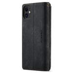 For iPhone 11 Phone Cases with Strap CASEME C30 Zipper Multiple Card Holder PU Leather Cover