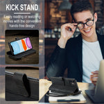 For iPhone 11 Phone Cases with Strap CASEME C30 Zipper Multiple Card Holder PU Leather Cover