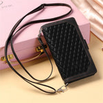 005 Style Phone Case for Xiaomi Redmi Note 11S 4G / Note 11 4G (Qualcomm), Leather Rhombus Texture Full Body Protection Stand Wallet Feature Cover with Zipper Pocket