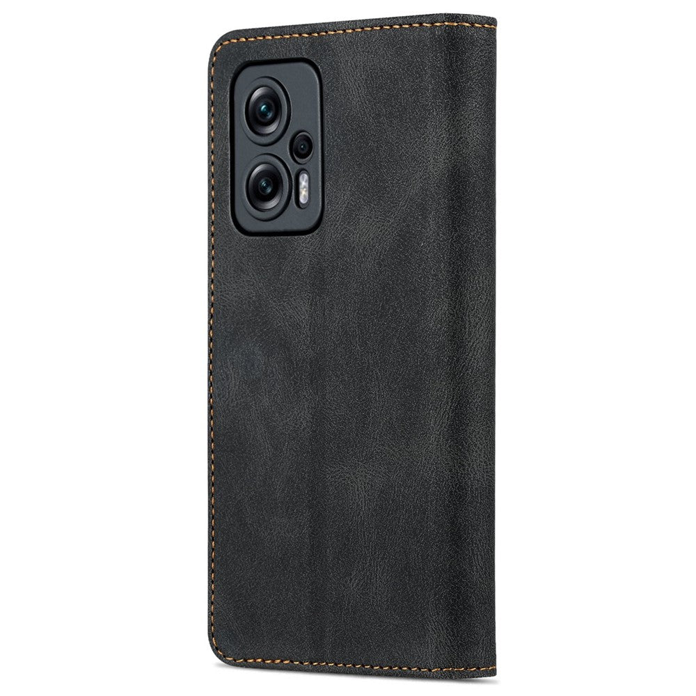 AZNS Phone Case For Xiaomi Redmi Note 11T Pro 5G / Note 11T Pro+ 5G / Poco X4 GT 5G / Redmi K50i 5G , Drop-proof PU Leather Flip Wallet Cover Stand