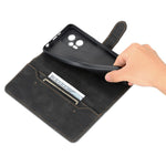 AZNS-mobilcover til Xiaomi Redmi Note 11T Pro 5G / Note 11T Pro+ 5G / Poco X4 GT 5G / Redmi K50i 5G, skridsikkert flip-tegnebogscover i PU-læder med stander