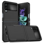 Til Samsung Galaxy Z Flip4 5G Hard PC + Blød TPU Beskyttende Telefoncover Anti-fald Hybrid Etui