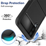 Til Samsung Galaxy Z Flip4 5G Hard PC + Blød TPU Beskyttende Telefoncover Anti-fald Hybrid Etui