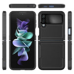 Til Samsung Galaxy Z Flip4 5G Hard PC + Blød TPU Beskyttende Telefoncover Anti-fald Hybrid Etui