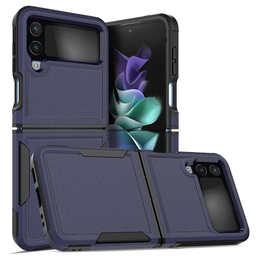 Til Samsung Galaxy Z Flip4 5G Hard PC + Blød TPU Beskyttende Telefoncover Anti-fald Hybrid Etui