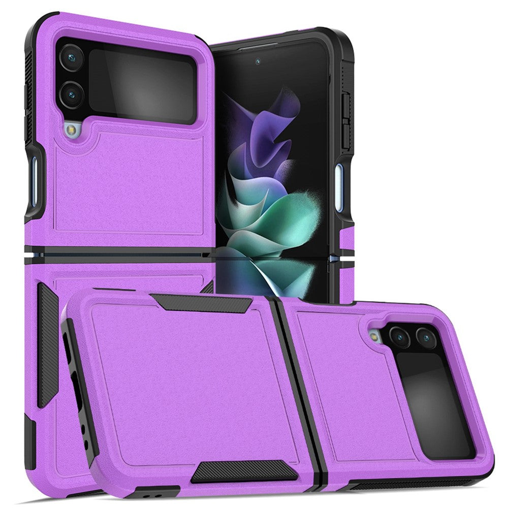 Til Samsung Galaxy Z Flip4 5G Hard PC + Blød TPU Beskyttende Telefoncover Anti-fald Hybrid Etui