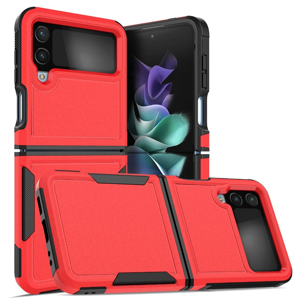 Til Samsung Galaxy Z Flip4 5G Hard PC + Blød TPU Beskyttende Telefoncover Anti-fald Hybrid Etui