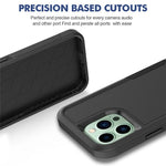Til iPhone 14 Pro Max 6,7 tommer Hard PC + Soft TPU Dobbeltlagsbeskyttelsescover Ridsefast Telefoncover