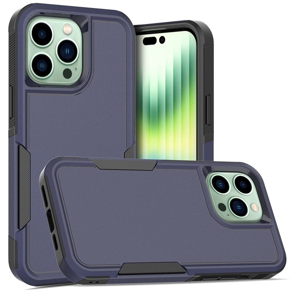 Til iPhone 14 Pro Max 6,7 tommer Hard PC + Soft TPU Dobbeltlagsbeskyttelsescover Ridsefast Telefoncover