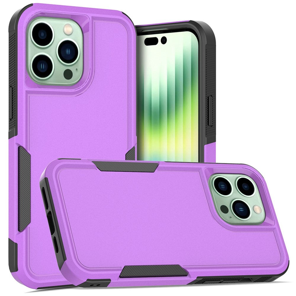 Til iPhone 14 Pro Max 6,7 tommer Hard PC + Soft TPU Dobbeltlagsbeskyttelsescover Ridsefast Telefoncover