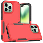 Til iPhone 14 Pro Max 6,7 tommer Hard PC + Soft TPU Dobbeltlagsbeskyttelsescover Ridsefast Telefoncover