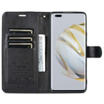 AZNS Drop-proof Flip Wallet Case for Huawei nova 10 Pro 4G, Full Protection PU Leather Magnetic Closure Anti-scratch Phone Cover with Viewing Stand