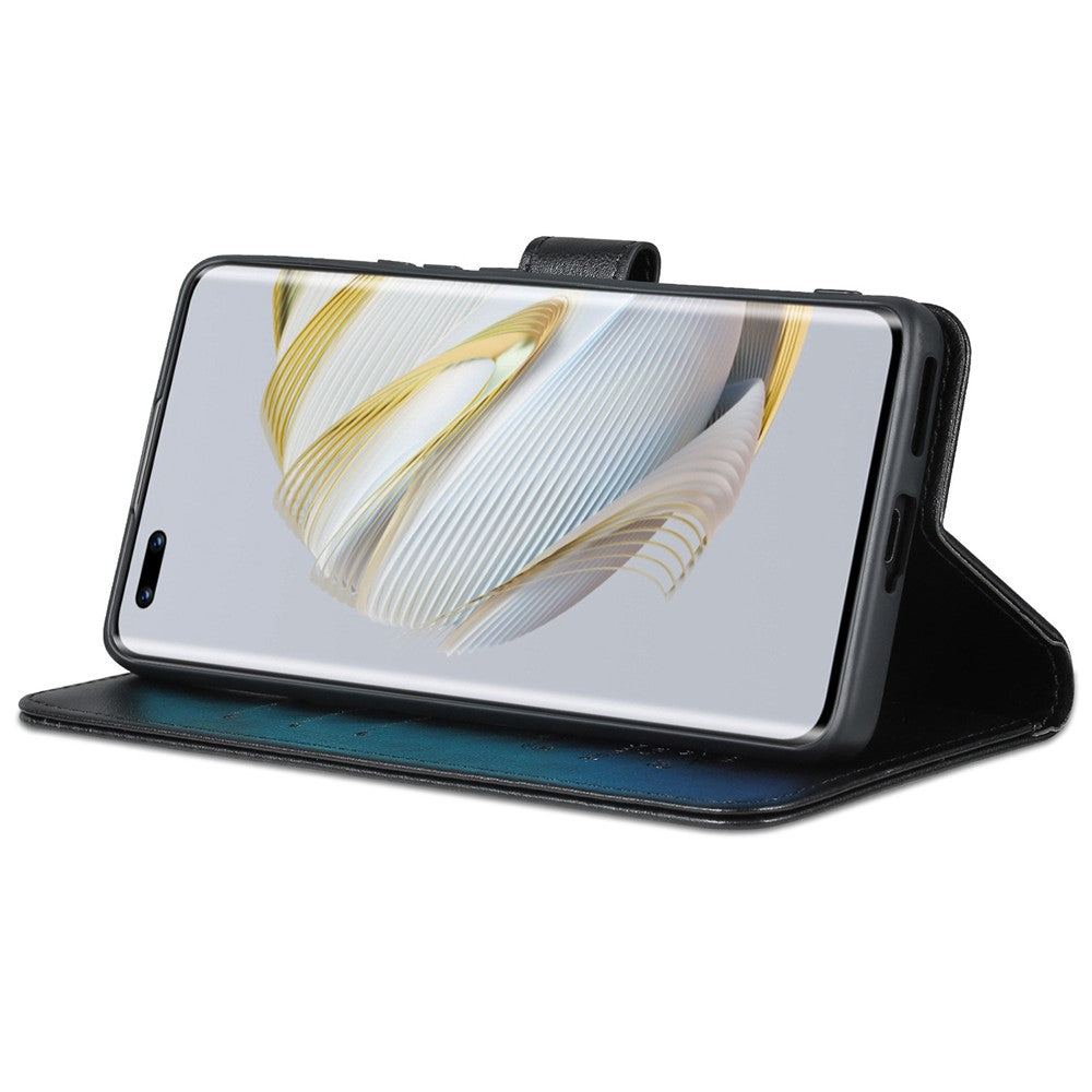 AZNS Drop-proof Flip Wallet Case for Huawei nova 10 Pro 4G, Full Protection PU Leather Magnetic Closure Anti-scratch Phone Cover with Viewing Stand