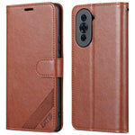 AZNS Drop-proof Flip Wallet Case for Huawei nova 10 Pro 4G, Full Protection PU Leather Magnetic Closure Anti-scratch Phone Cover with Viewing Stand