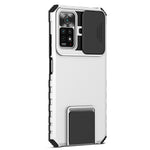 For Xiaomi Redmi Note 11 Pro 5G (Qualcomm) / Note 11 Pro 4G (Mediatek) Kickstand PC + TPU Back Cover Slide Camera Phone Case