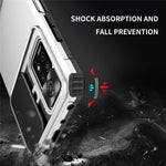 For Xiaomi Redmi Note 11 Pro 5G (Qualcomm) / Note 11 Pro 4G (Mediatek) Kickstand PC + TPU Back Cover Slide Camera Phone Case