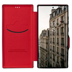 For Samsung Galaxy S22 Ultra 5G Card Holder PU Leather Cover Stand Folio Flip Protective Phone Case