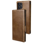 For Samsung Galaxy S22 Ultra 5G Card Holder PU Leather Cover Stand Folio Flip Protective Phone Case