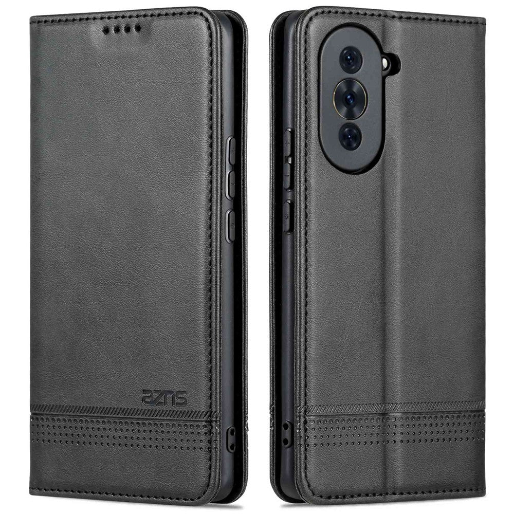 AZNS For Huawei nova 10 Pro 4G Anti-drop Phone Case Magnetic Auto Closure Wallet Stand PU Leather Flip Cover