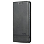 AZNS For Huawei nova 10 4G Shockproof Phone Flip Wallet Case Magnetic Auto Closing PU Leather Viewing Stand Protective Cover- Black