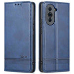 AZNS For Huawei nova 10 4G Shockproof Phone Flip Wallet Case Magnetic Auto Closing PU Leather Viewing Stand Protective Cover- Black