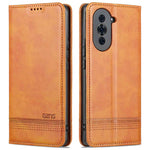 AZNS For Huawei nova 10 4G Shockproof Phone Flip Wallet Case Magnetic Auto Closing PU Leather Viewing Stand Protective Cover- Black