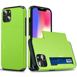 Card Holder Phone Case for iPhone 14 Plus 6.7 inch , TPU + PC Dual Layer Protective Cover