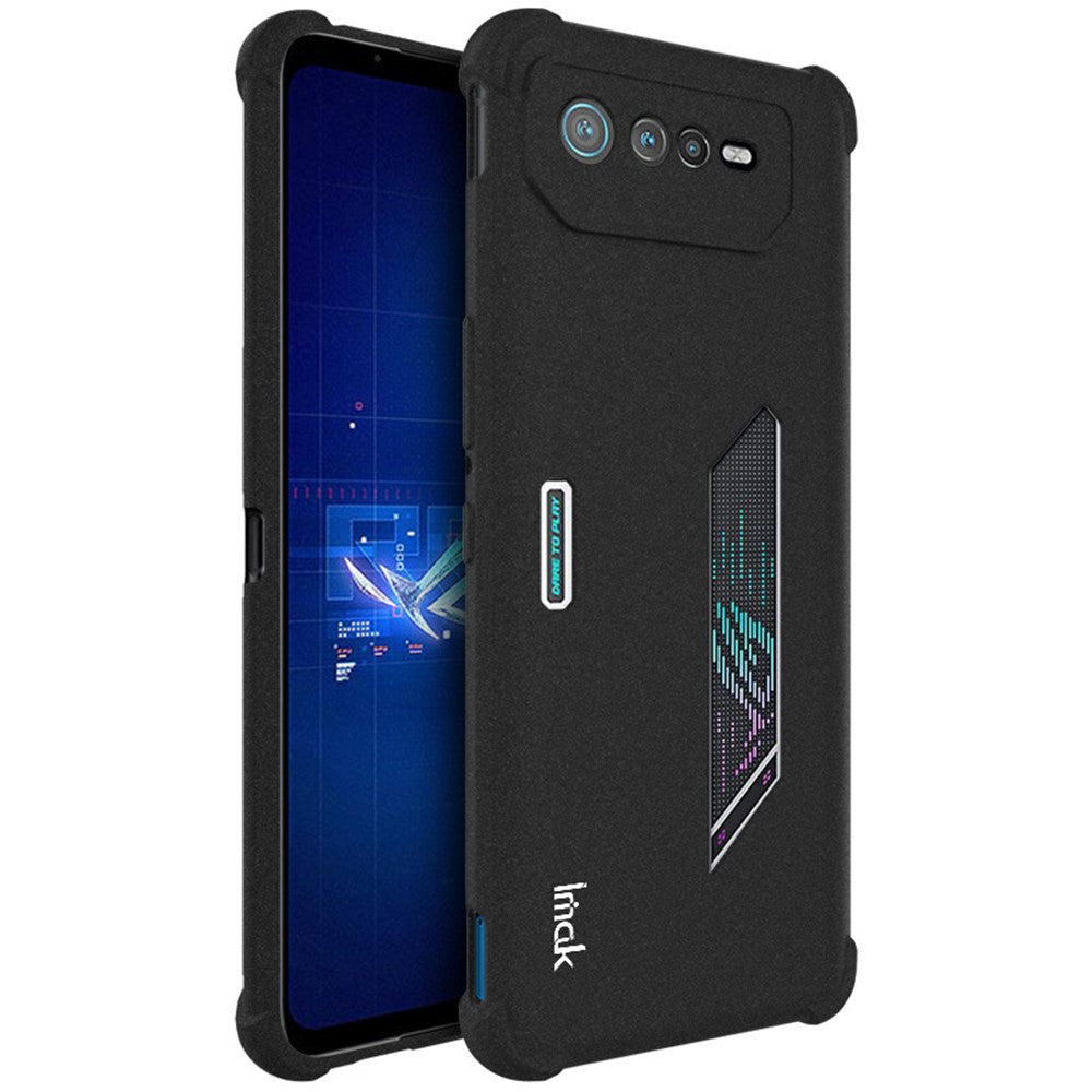 IMAK til Asus ROG Phone 6 5G Mat tekstur Stødsikker Airbag TPU Slidstærkt Mobiltelefon Cover