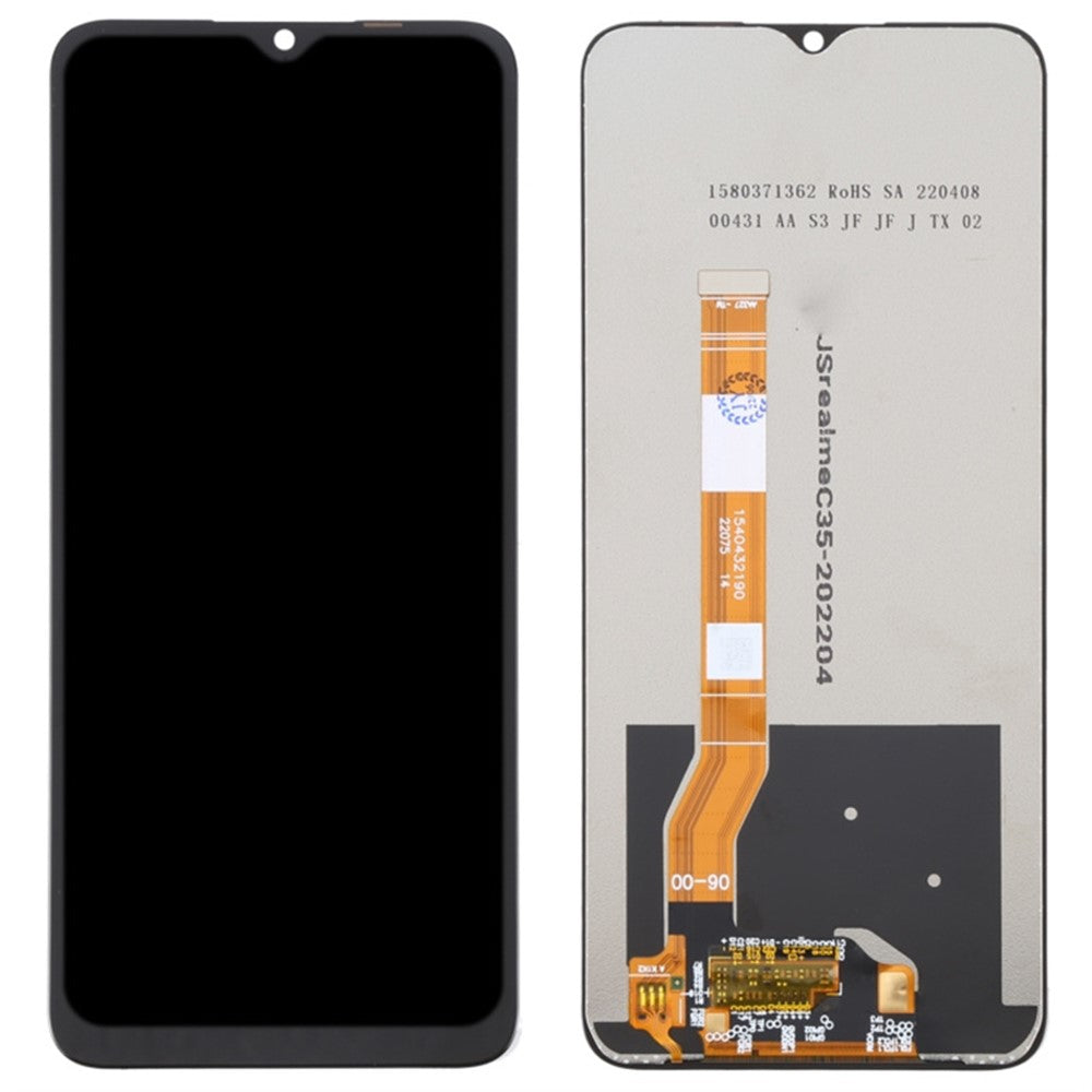 For Realme C35 4G / Narzo 50A Prime Grad B LCD-skærm og digitizer samlede del (uden logo)