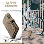 For Samsung Galaxy S22 Ultra 5G Phone Cases with Strap CASEME C30 Zipper Multiple Card Holder PU Leather Cover