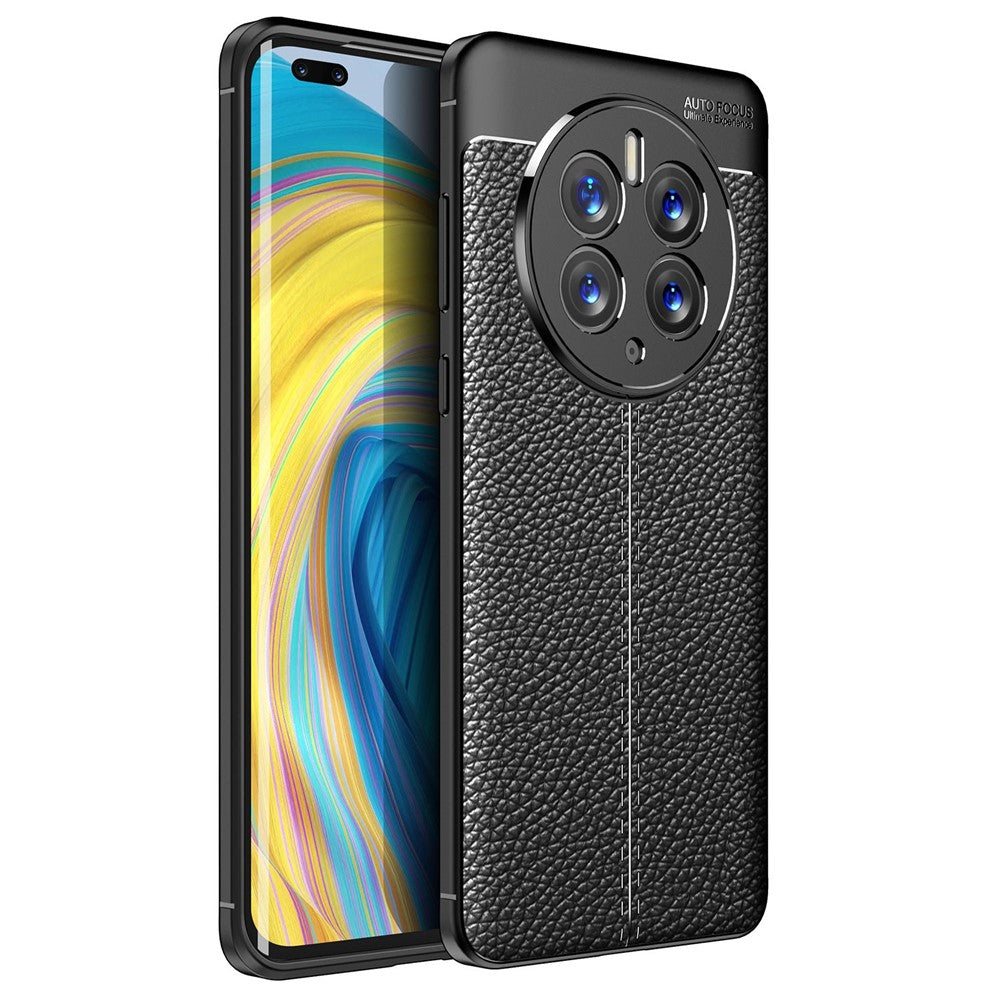 For Huawei Mate 50 Pro Litchi Texture TPU Phone Case Precise Cutout Camera Protection Cover