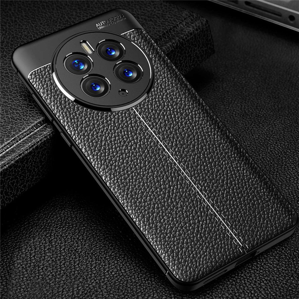 For Huawei Mate 50 Pro Litchi Texture TPU Phone Case Precise Cutout Camera Protection Cover