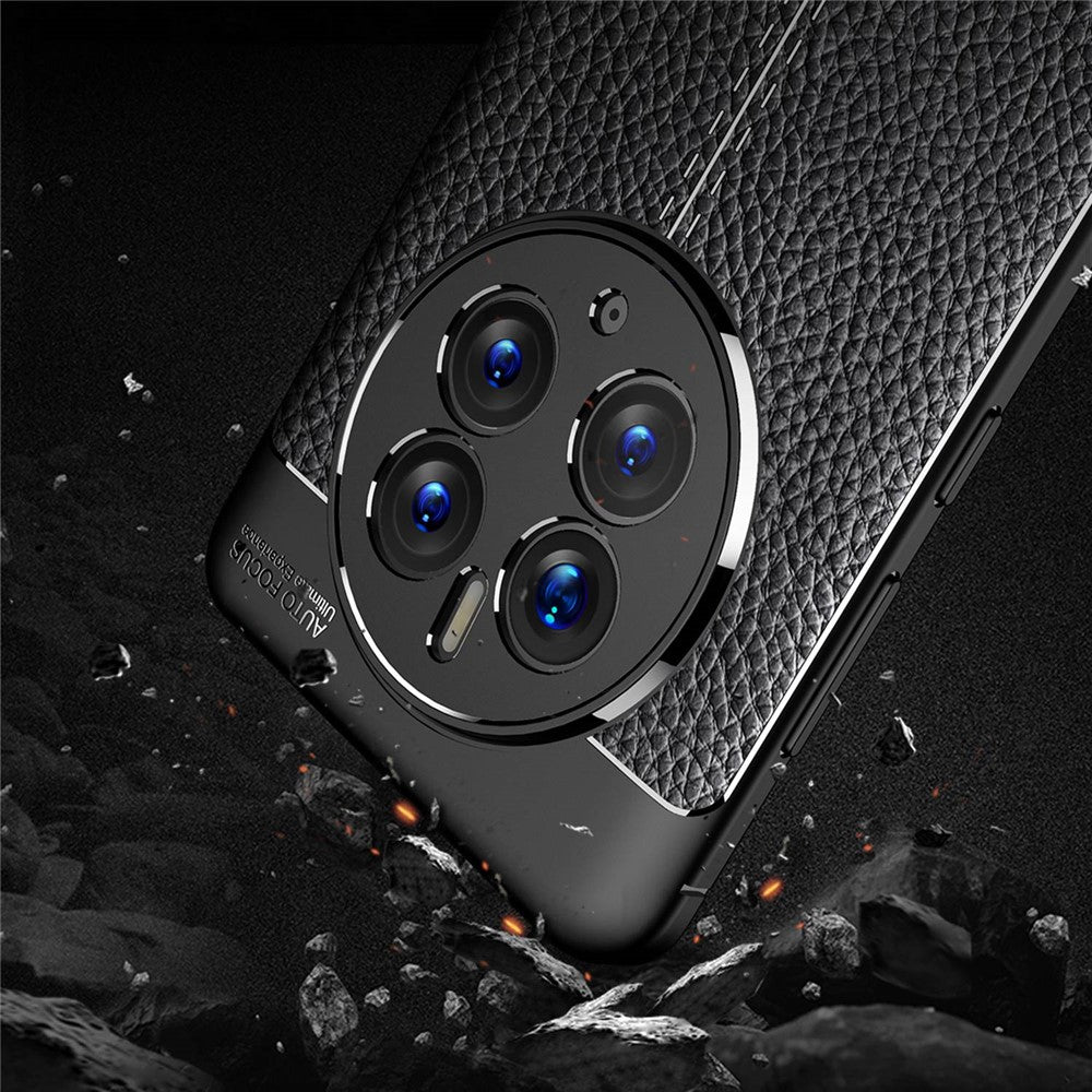 For Huawei Mate 50 Pro Litchi Texture TPU Phone Case Precise Cutout Camera Protection Cover