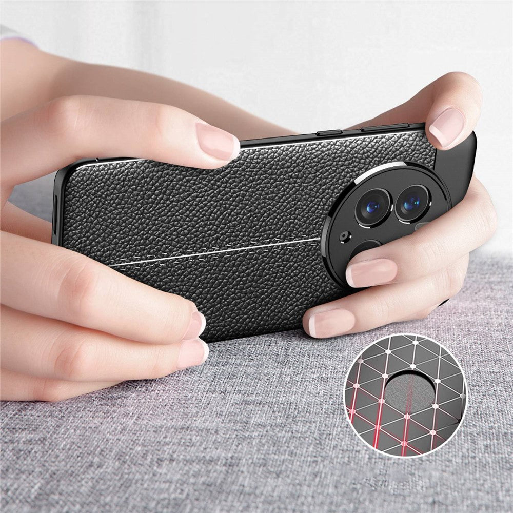 For Huawei Mate 50 Pro Litchi Texture TPU Phone Case Precise Cutout Camera Protection Cover