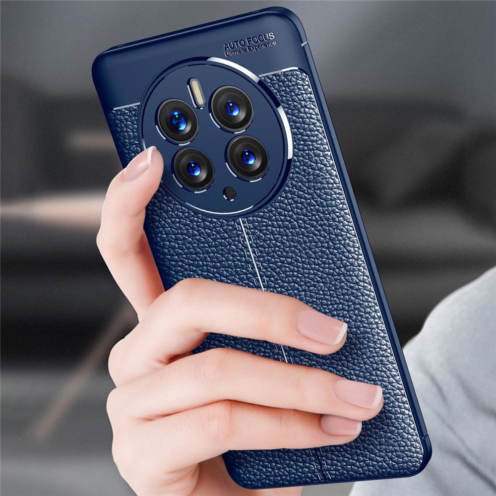 For Huawei Mate 50 Pro Litchi Texture TPU Phone Case Precise Cutout Camera Protection Cover