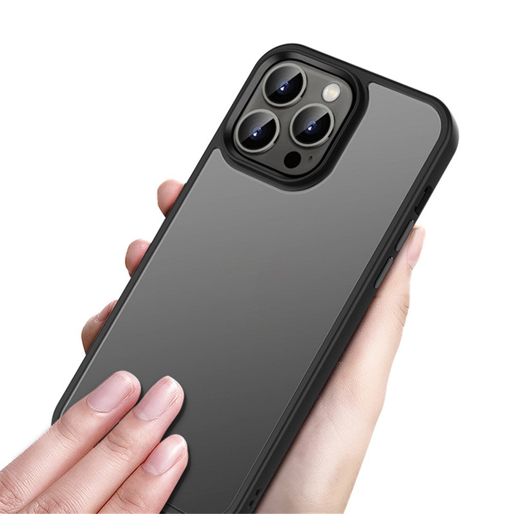 Til iPhone 14 Pro 6,1 tommer Anti-fald Mat Anti-plet TPU+PC Telefoncover Let Slank Linsebeskyttelse Bagcover