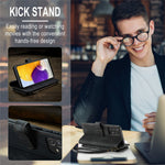 For Samsung Galaxy A72 4G / 5G Phone Cases with Strap CASEME C30 Zipper Multiple Card Holder PU Leather Cover