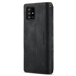 For Samsung Galaxy A71 4G SM-A715 Phone Cases with Strap CASEME C30 Zipper Multiple Card Holder PU Leather Cover