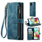 For Samsung Galaxy A71 4G SM-A715 Phone Cases with Strap CASEME C30 Zipper Multiple Card Holder PU Leather Cover