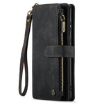 For Samsung Galaxy A52 4G / 5G / A52s 5G Phone Cases with Strap CASEME C30 Zipper Multiple Card Holder PU Leather Cover