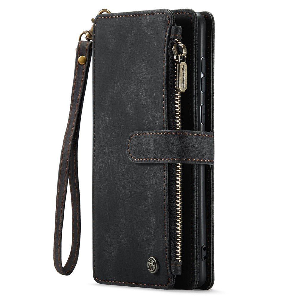 For Samsung Galaxy A52 4G / 5G / A52s 5G Phone Cases with Strap CASEME C30 Zipper Multiple Card Holder PU Leather Cover