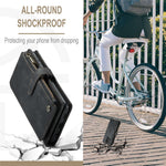 For Samsung Galaxy A52 4G / 5G / A52s 5G Phone Cases with Strap CASEME C30 Zipper Multiple Card Holder PU Leather Cover